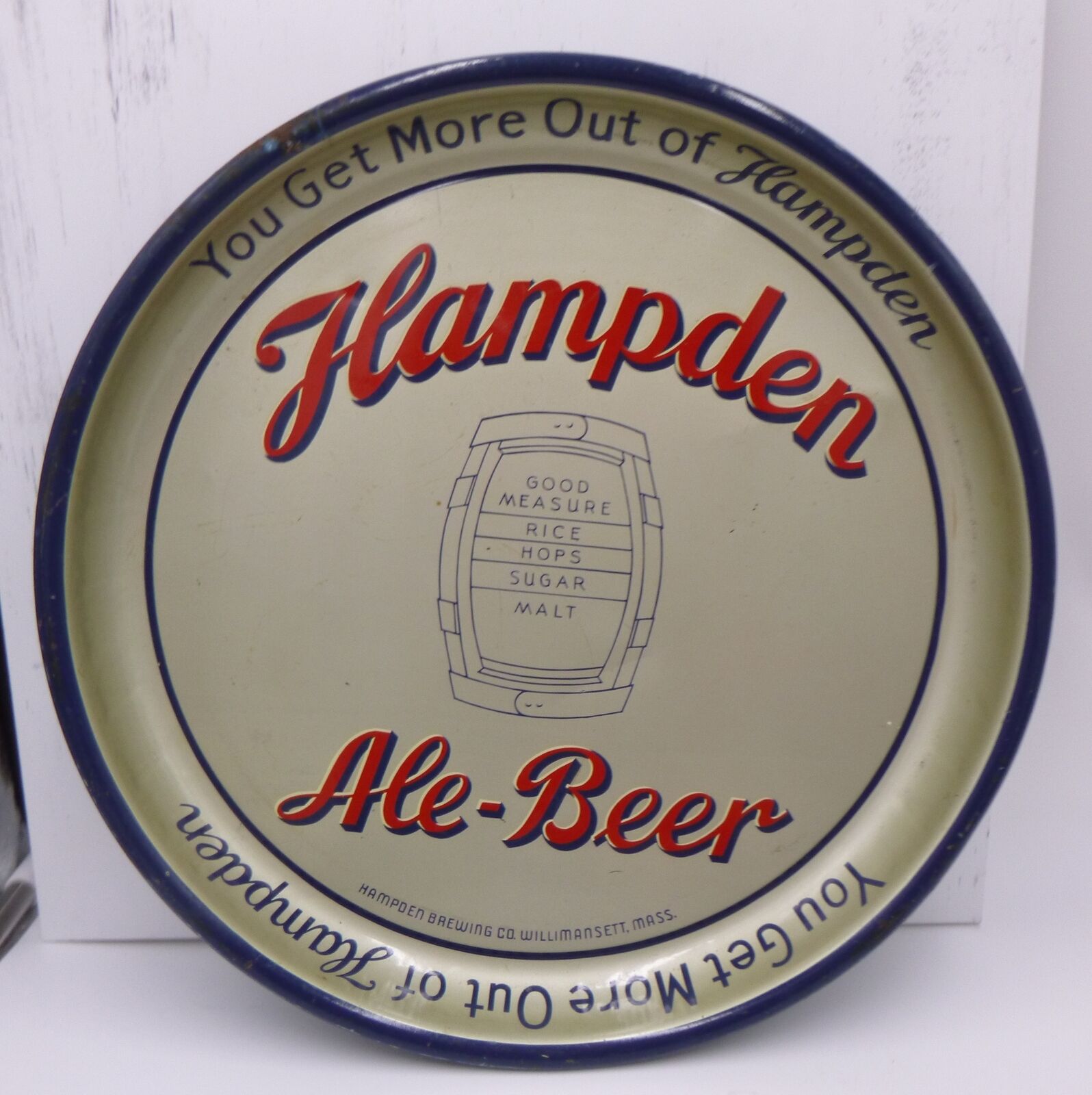 Vintage Hampden Brewing  Ale-Beer Metal Tray, 13\