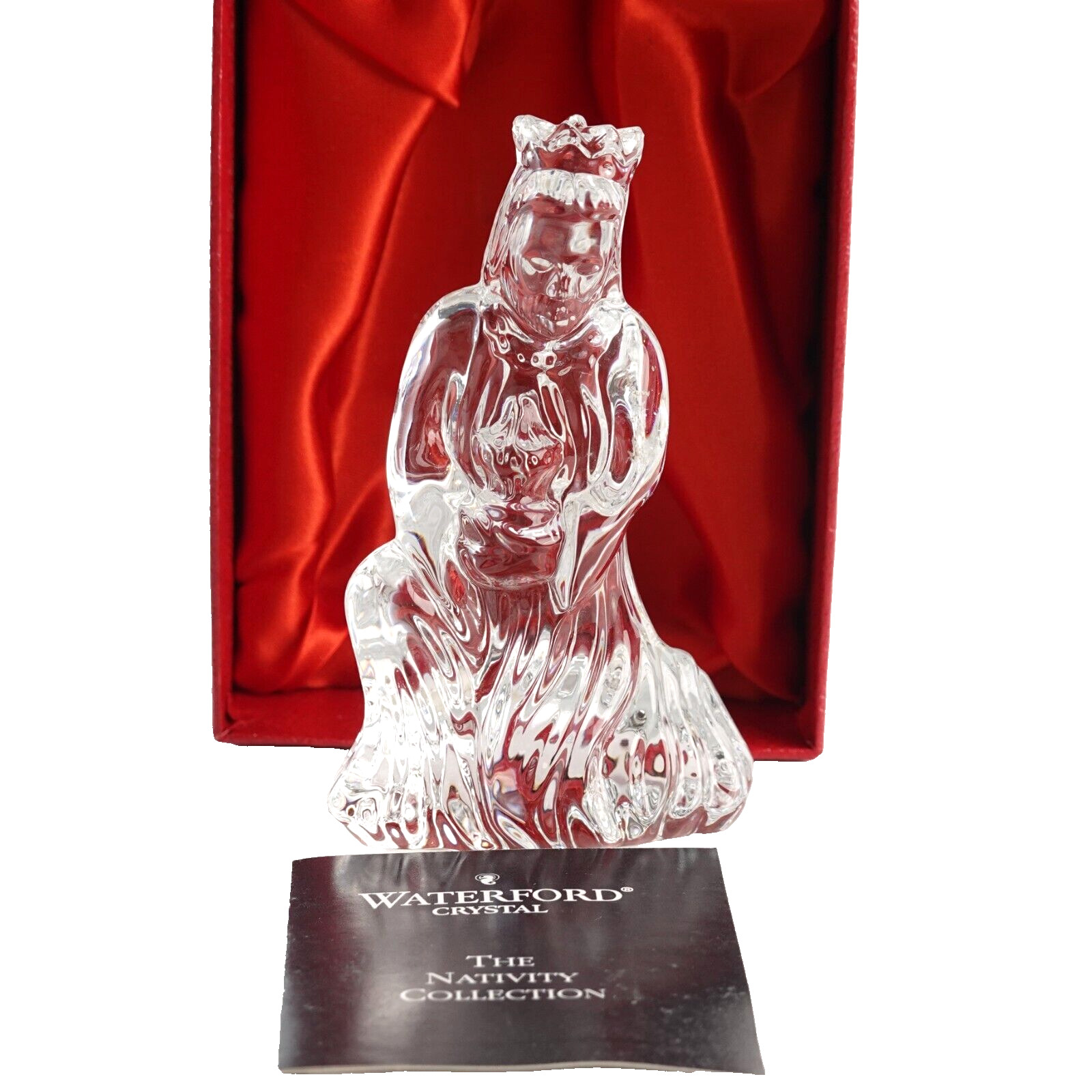 Waterford Crystal Melchior Wiseman Nativity Collection - With Original Red Box