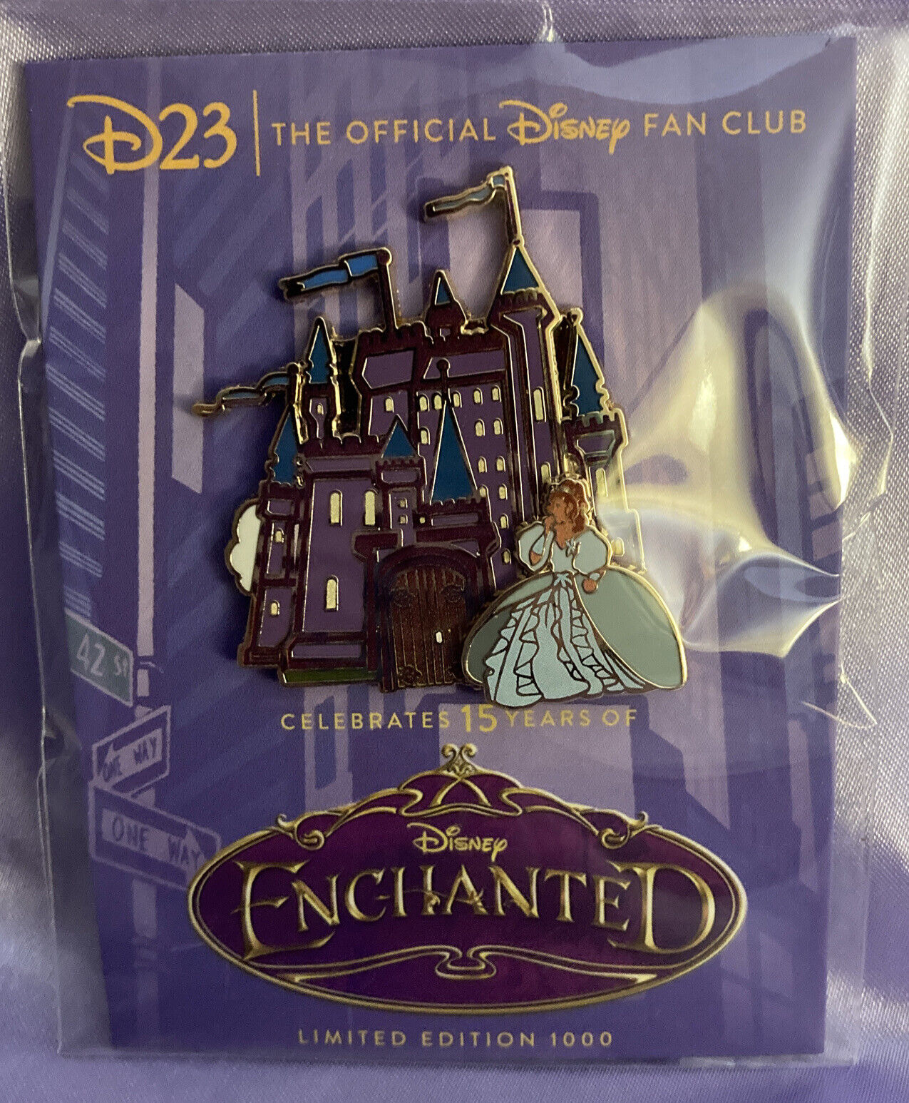 D23 Exclusive Enchanted Giselle 15th Anniversary Limited Ed 1000 Disney Pin NEW