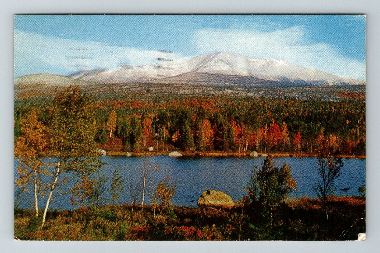 ME-Maine, Mt Katahdin, Scenic Nature View, Vintage Postcard