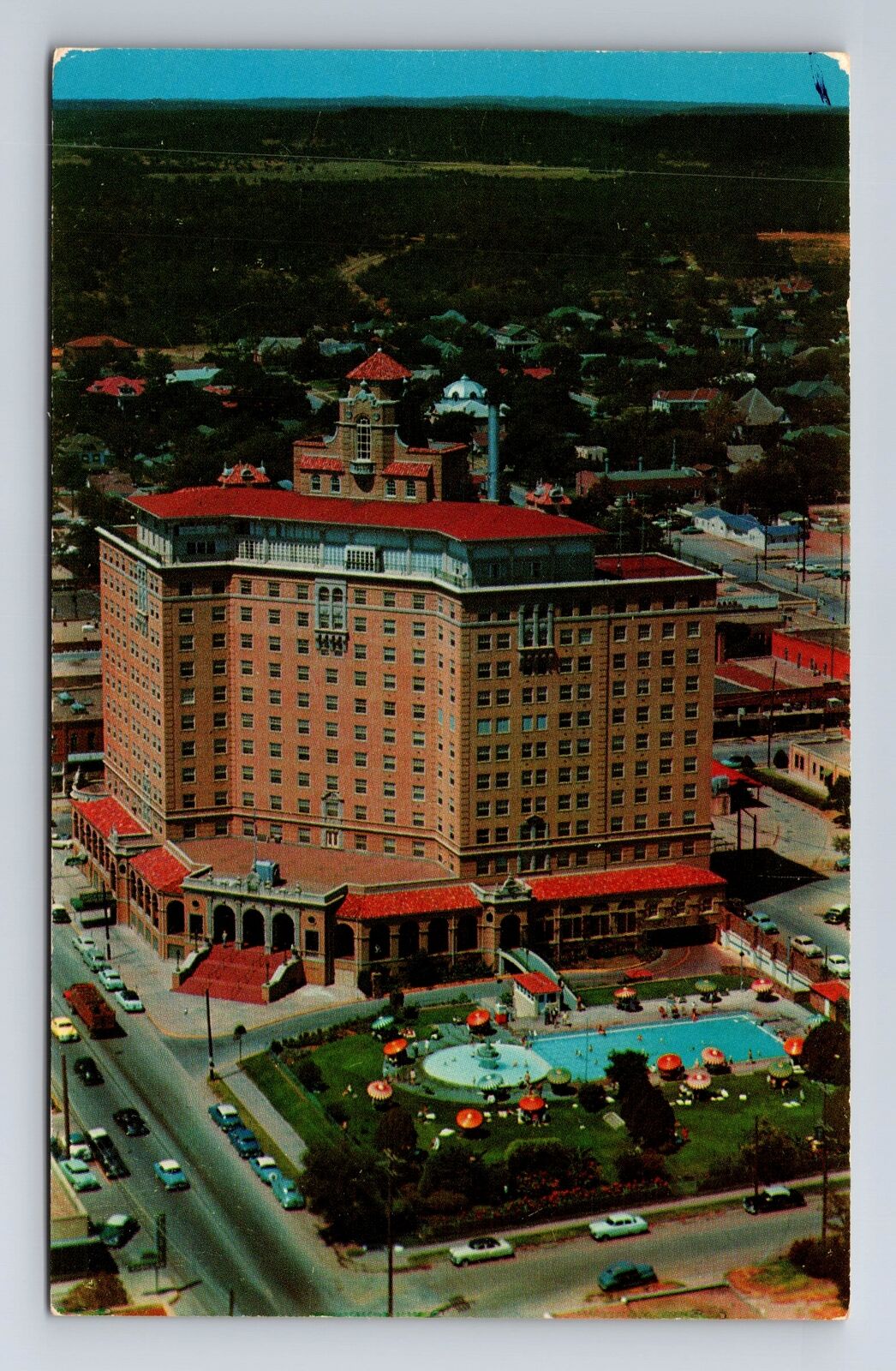 Mineral Wells TX-Texas, Baker Hotel, Advertisement, Antique, Vintage Postcard