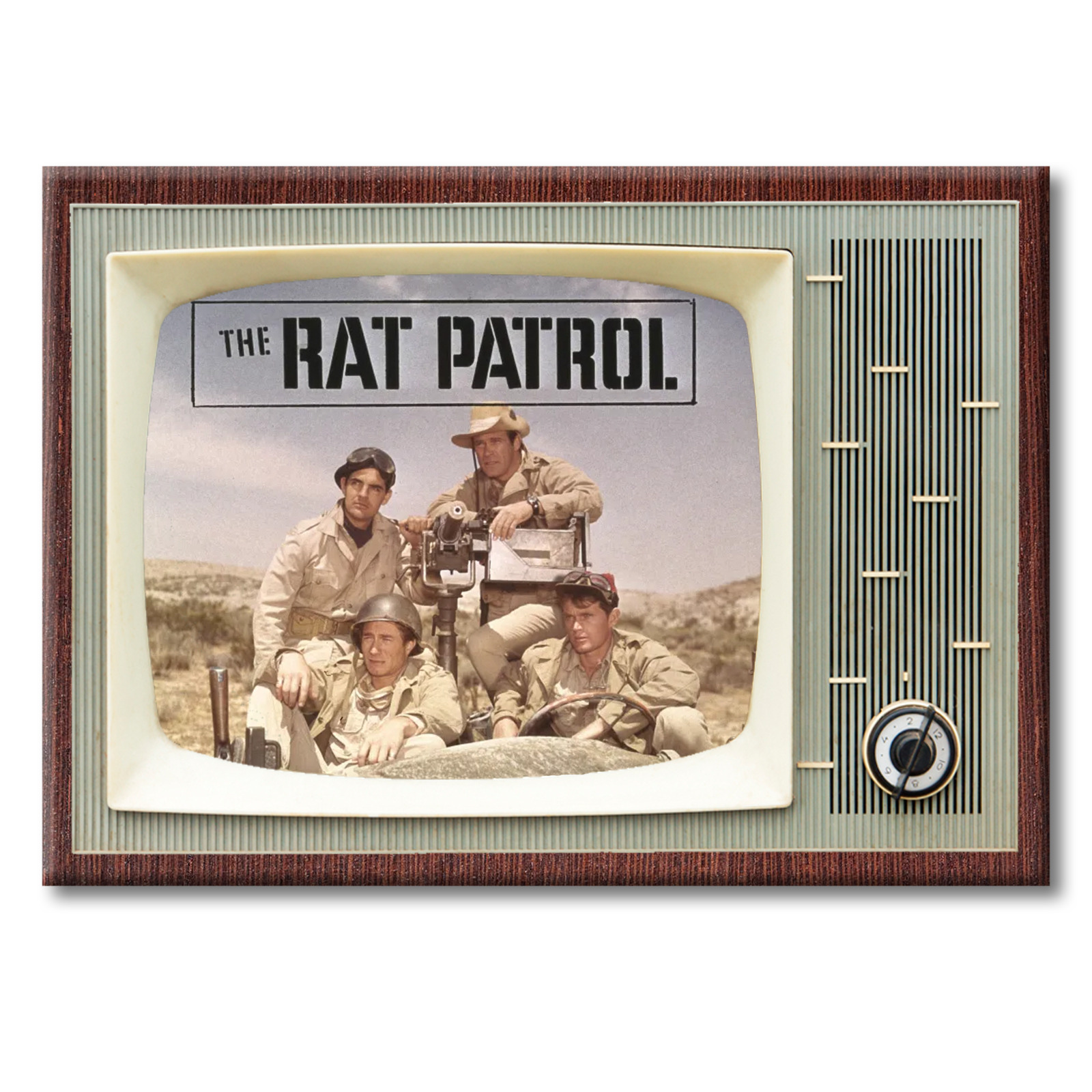 THE RAT PATROL TV Show TV 3.5 inches x 2.5 inches Steel FRIDGE MAGNET