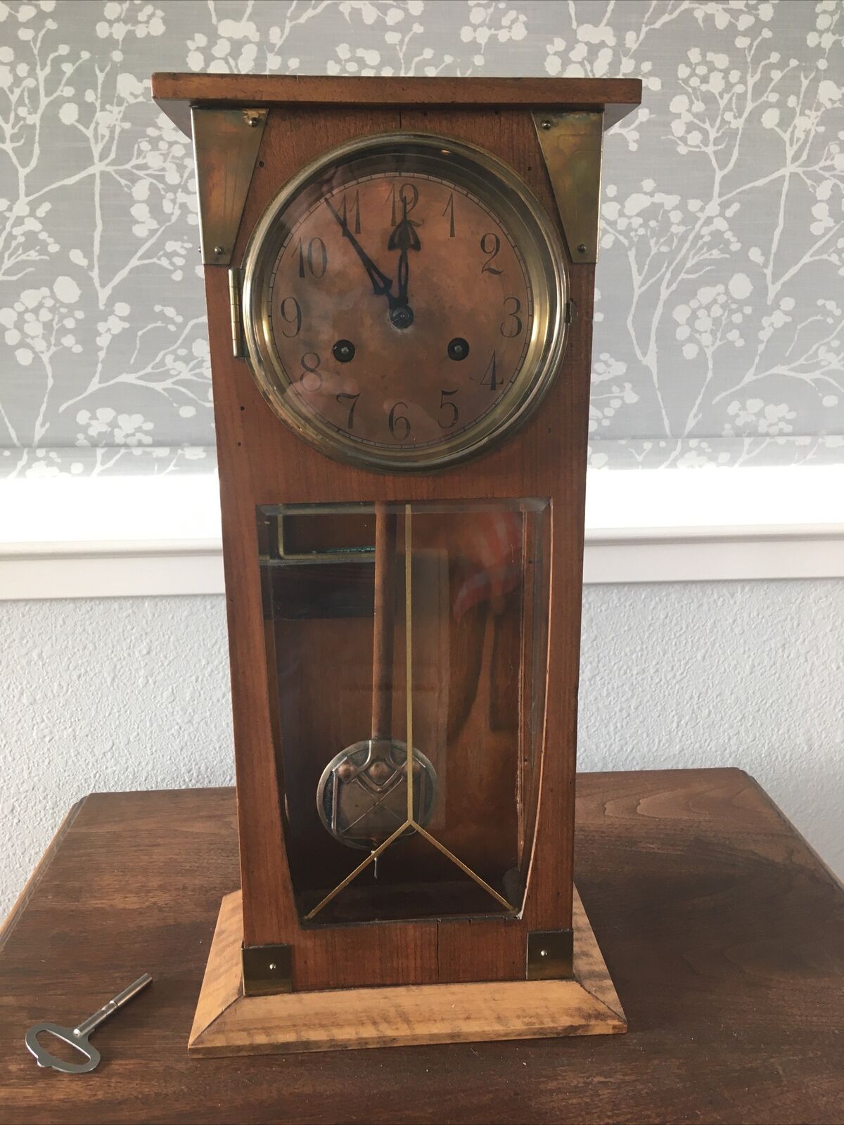 Antique 1920’s Vintage Art Deco Pendulum Striking Regulator Table Clock-Junghans
