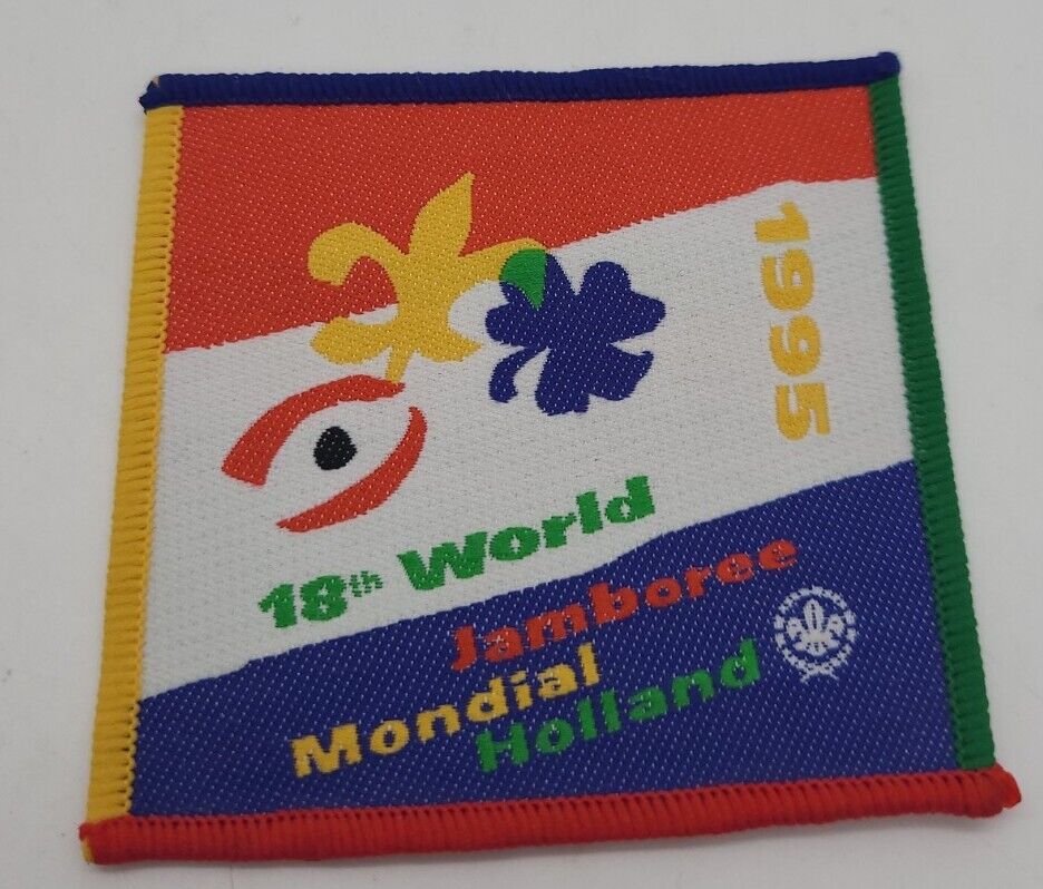 18th World Jamboree Mondial Holland 1995 Scout BSA Patch Vintage