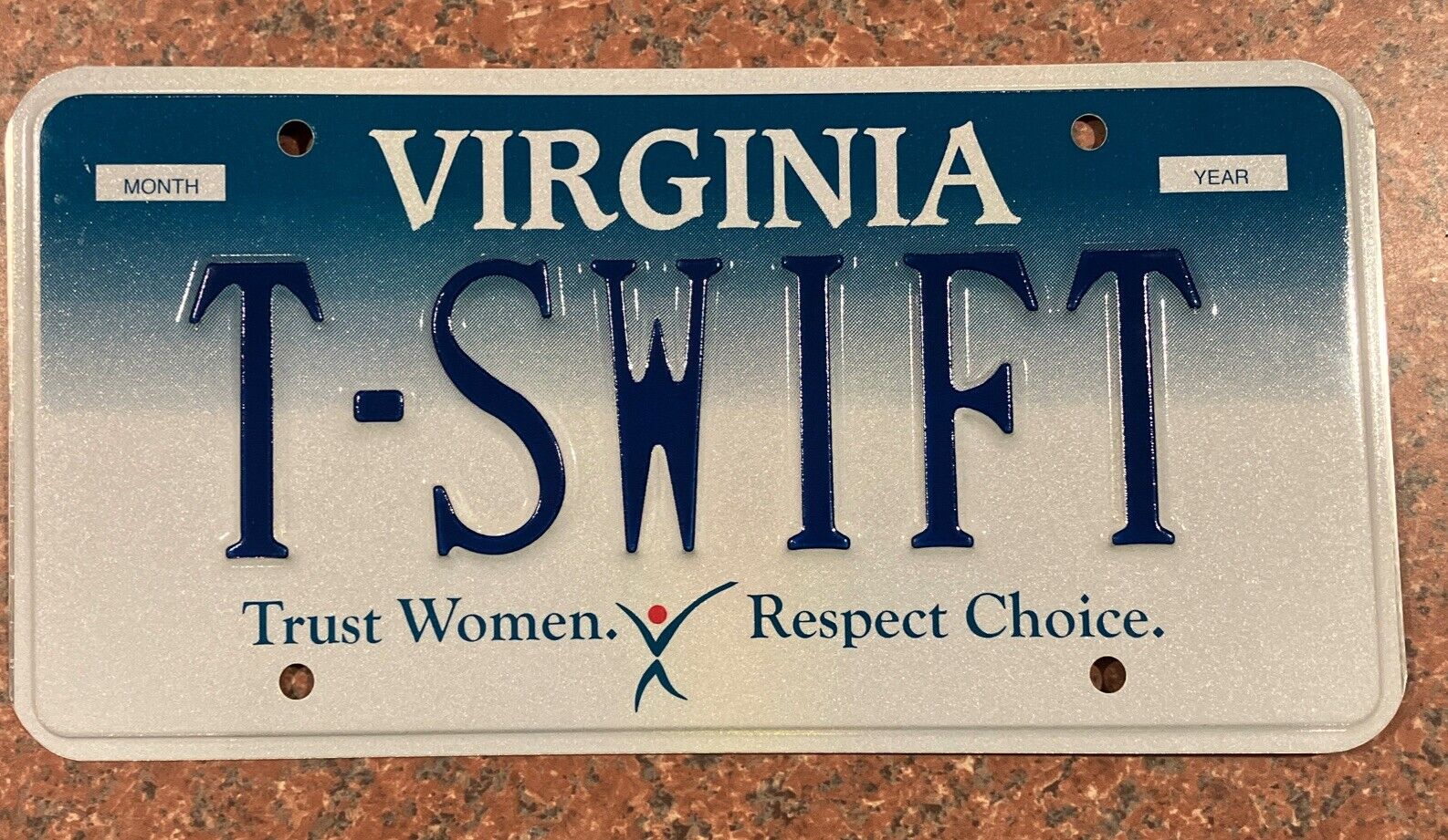 Exp Virginia Personalized Vanity License Plate Va T-SWIFT Tag Trucking Man Cave