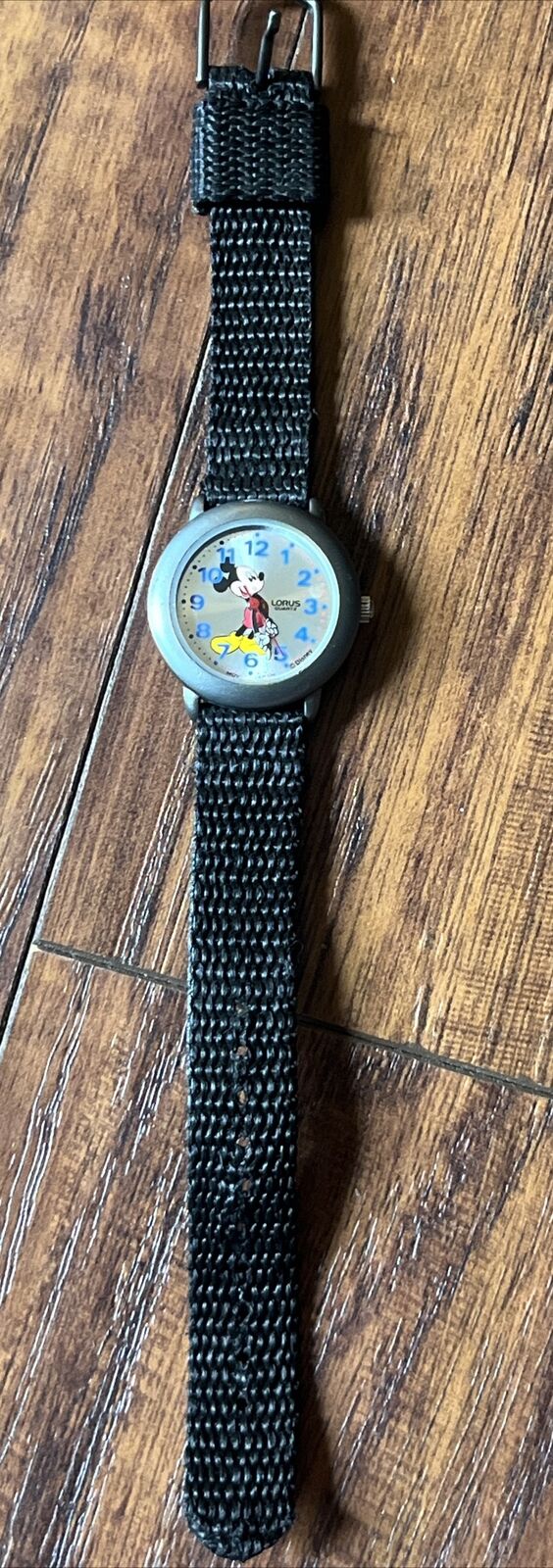 Vintage Lorus Disney Mickey Mouse Silver Tone Watch