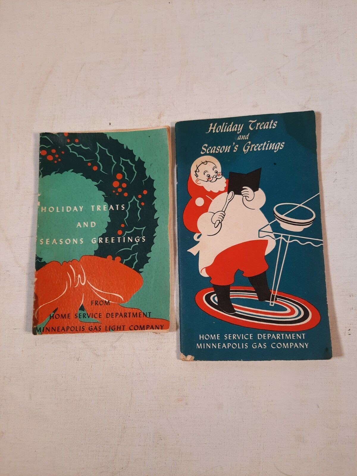 Minneapolis Gas and light Company Home Service Dept Seasons Greetings recipes 