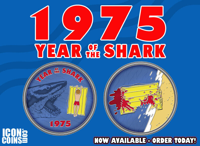 NEW JAWS 1975 Year of the Shark Collectors Coin Limited Edition