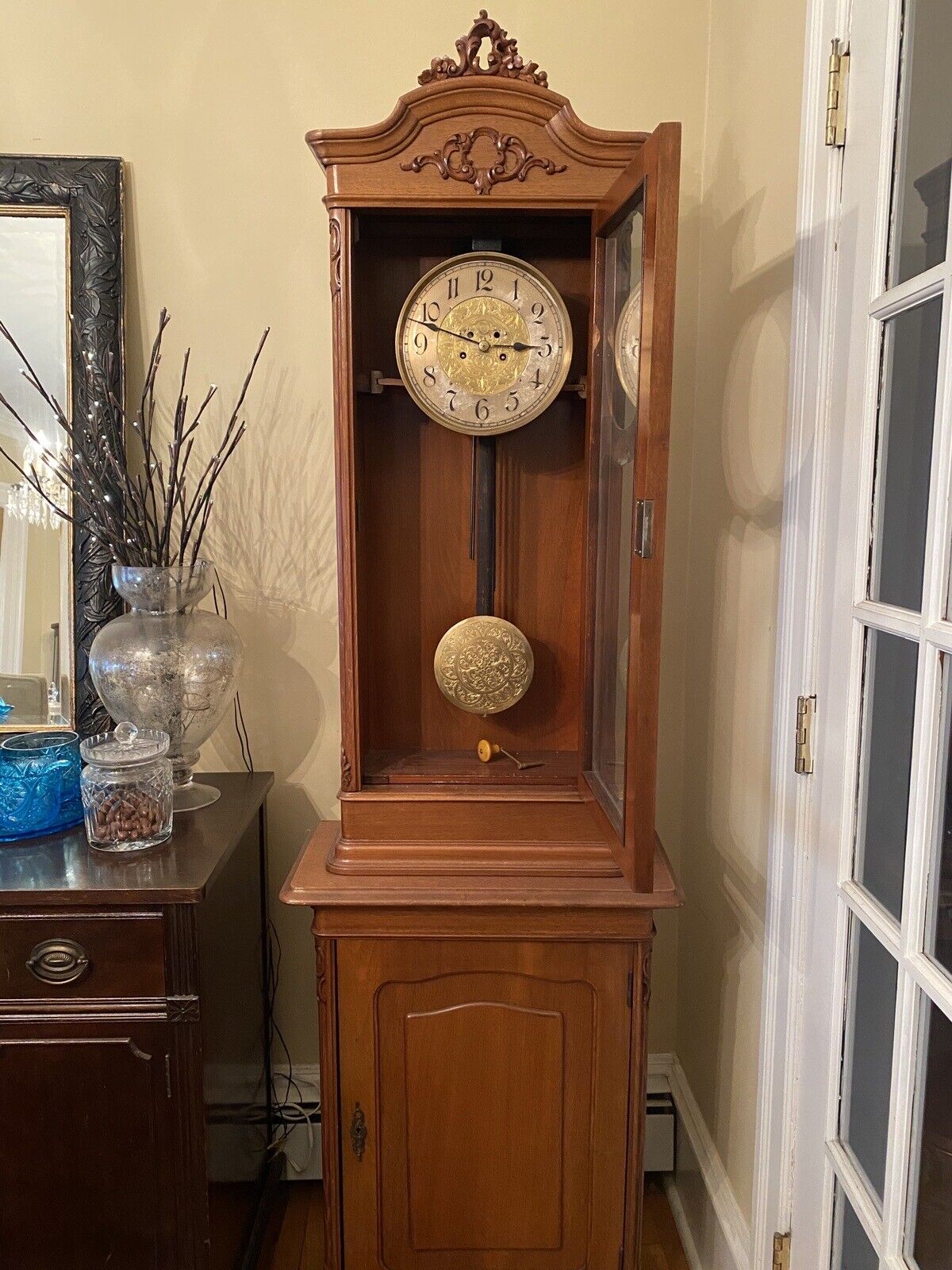 Antique Vintage Longcase Grandfather Clock