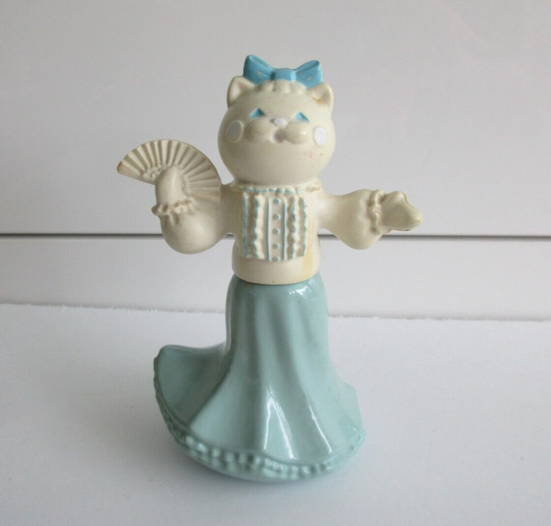 Avon Felina Fluffles Vintage Dancing Kitty Cat Figurine Bottle 5\