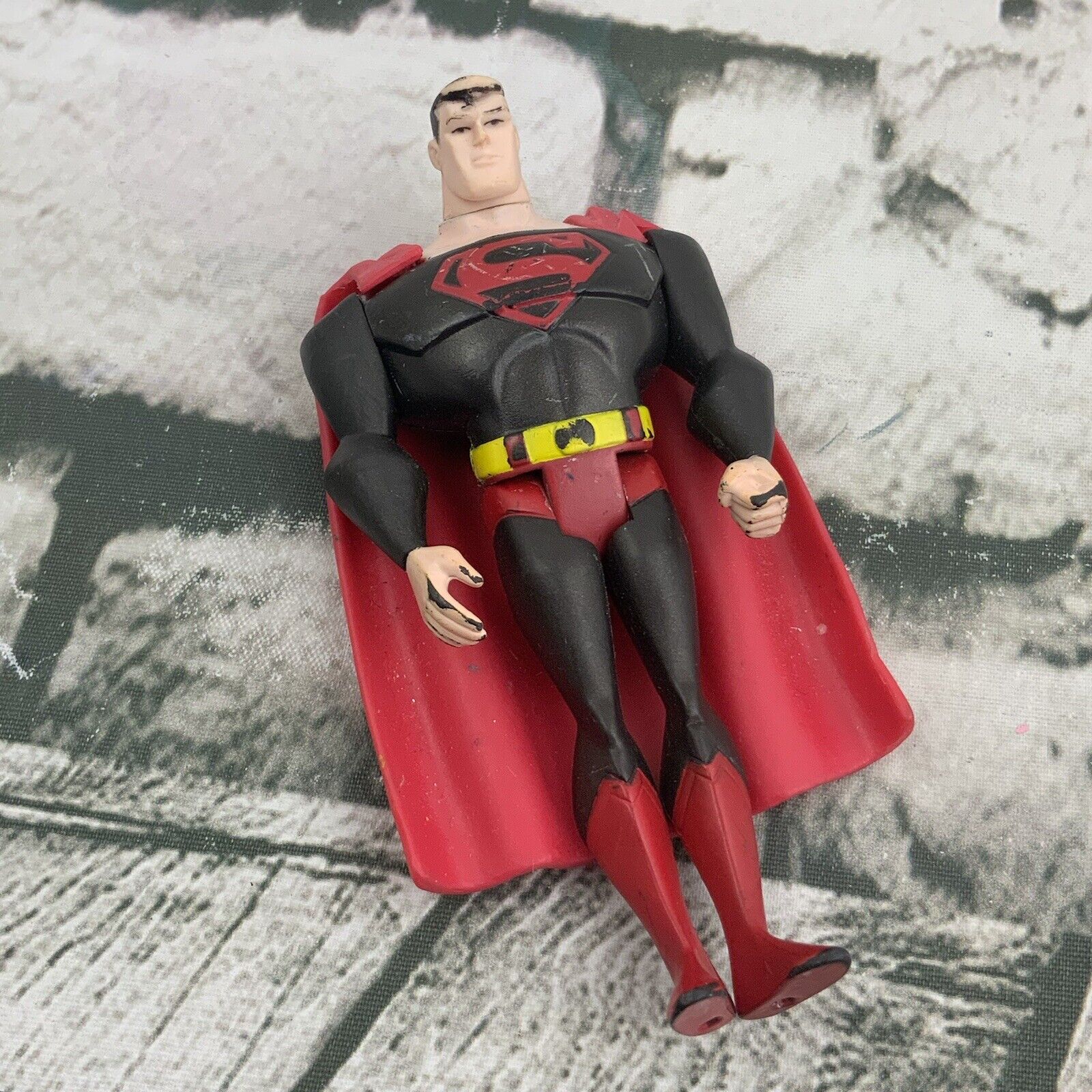 JLU Justice League Unlimited Black Costume Superman 4.5” Action Figure
