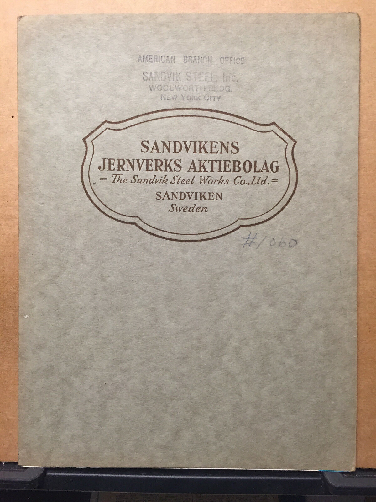 Vtg Sandvikens Jernverks Aktiebolag Brochure Sandvik Steel Works Sweden 1930