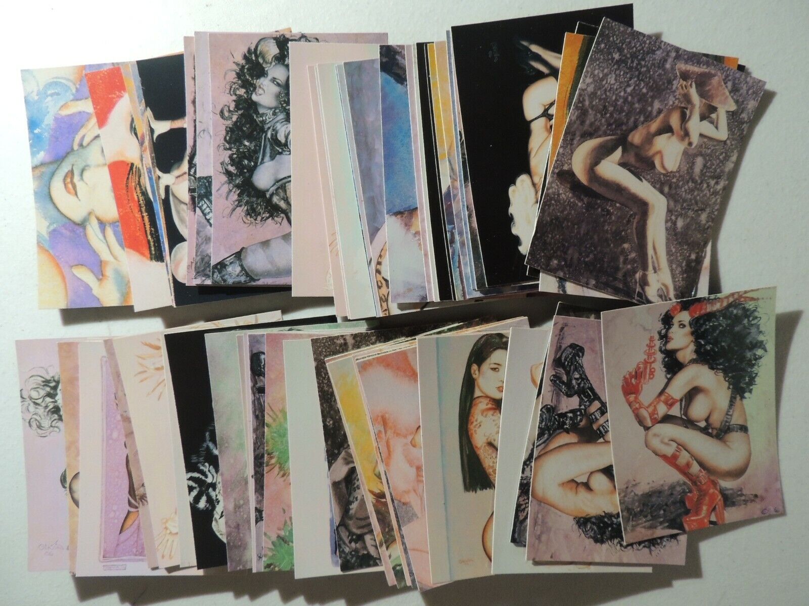 OLIVIA DE BERARDINIS OBSESSIONS IN OMNICHROME SET OF 72 ADULT CARDS COMIC IMAGES