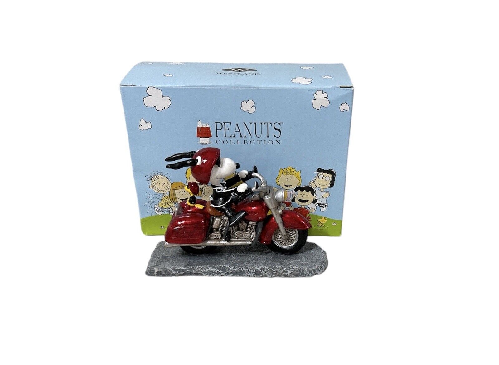 Peanuts Collection Joe Cool On Motorcycle Snoopy Woodstock Westland 8224