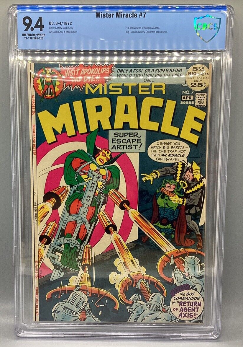 Mister Miracle #7 - DC - 1972 - CBCS 9.4 - 1st App Of Hoogin & Kanto