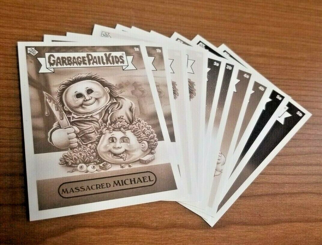 2021 Topps GARBAGE PAIL KIDS x COMIC CON OH THE HORRIBLE Full 10-Card Set SEPIA