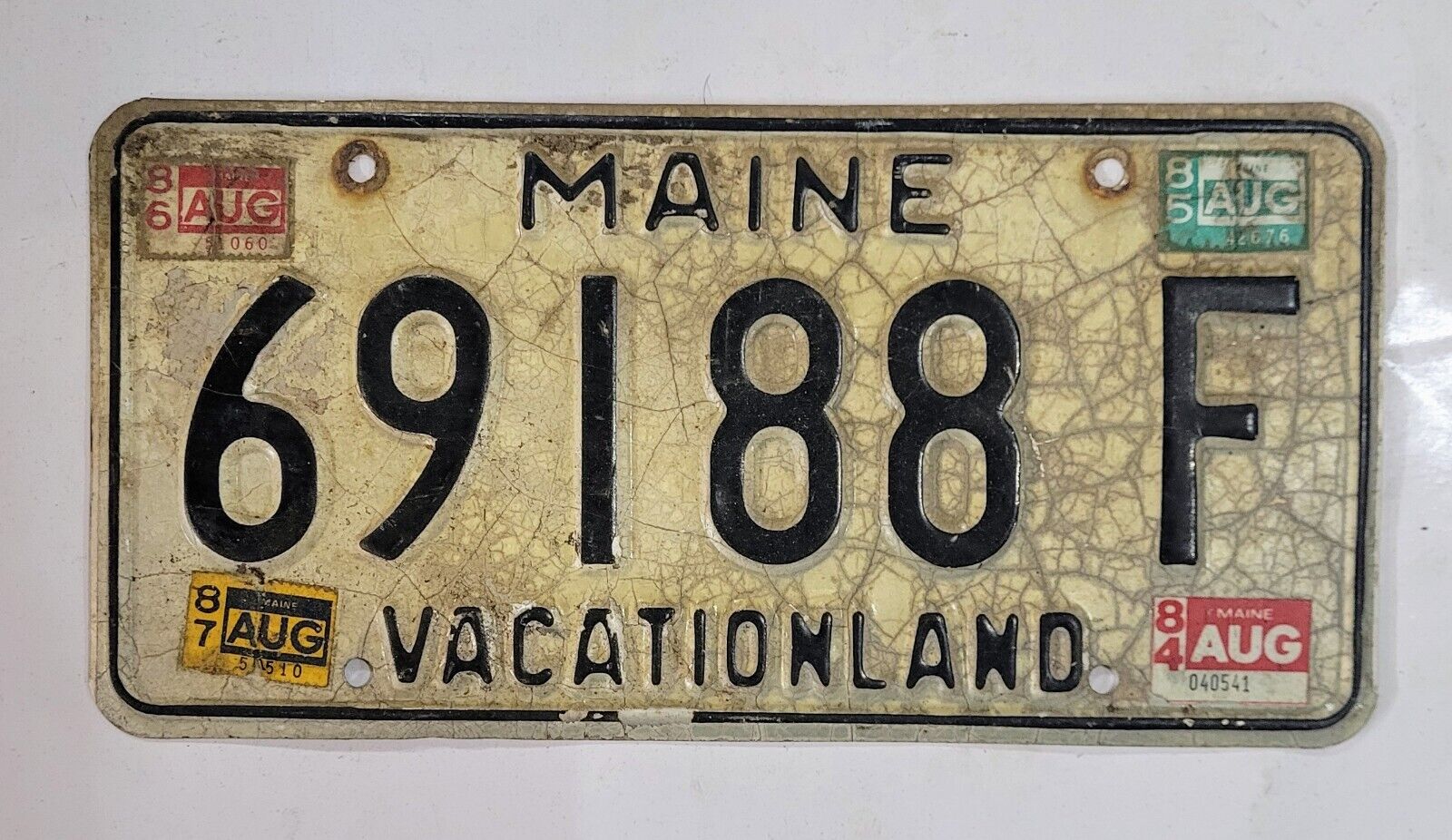MAINE License Plate 🔥  🔥 69188 F ~ VINTAGE VACATIONLAND