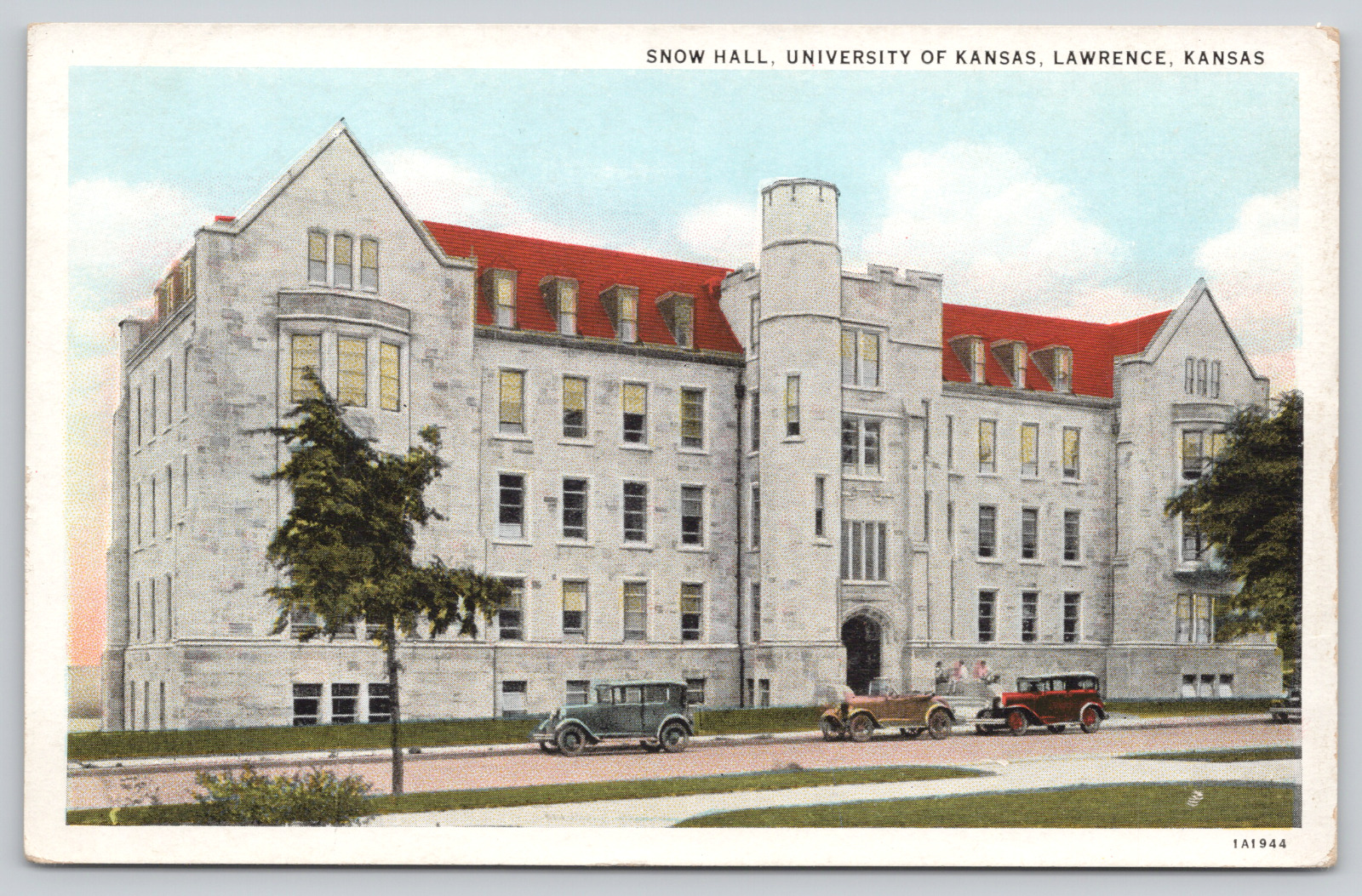 Postcard Lawrence, Kansas, University of Kansas, Snow Hall A618