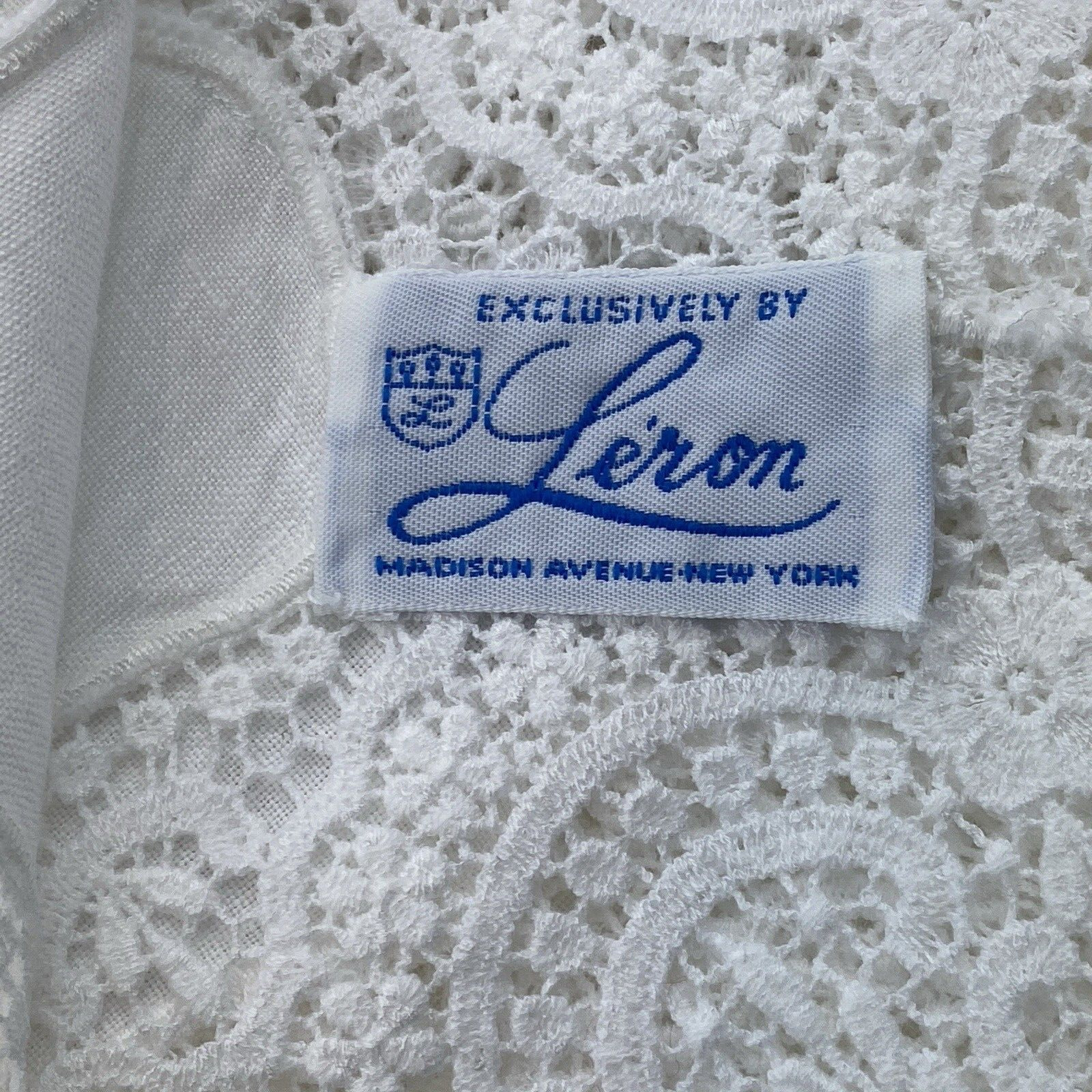 Vintage LERON Lace Linen MADISON AVENUE 8 Napkins 3 Place Settings 11 Pieces