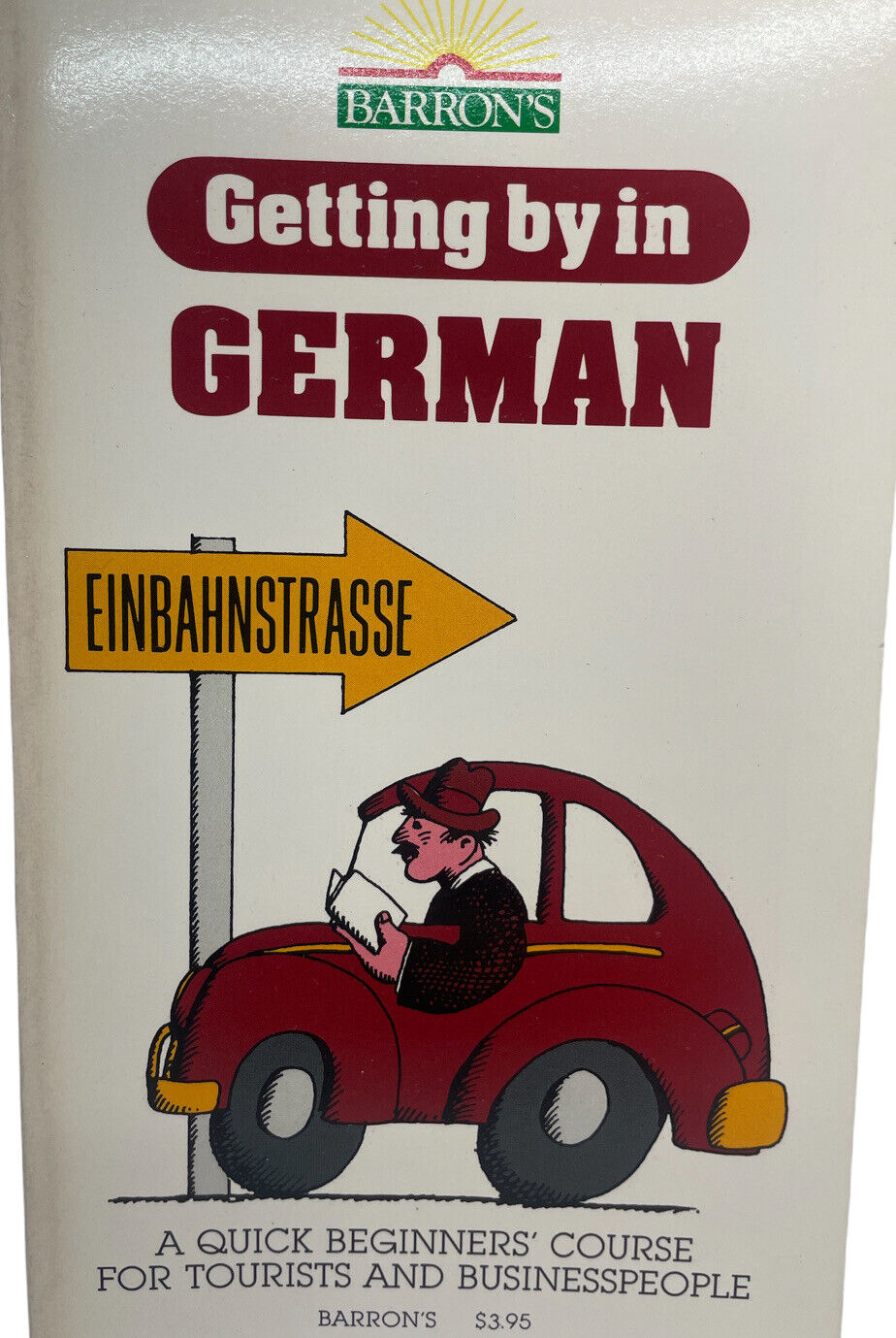 Vintage Barron’s Getting By In German Book 1982 Beginners Course Tourist