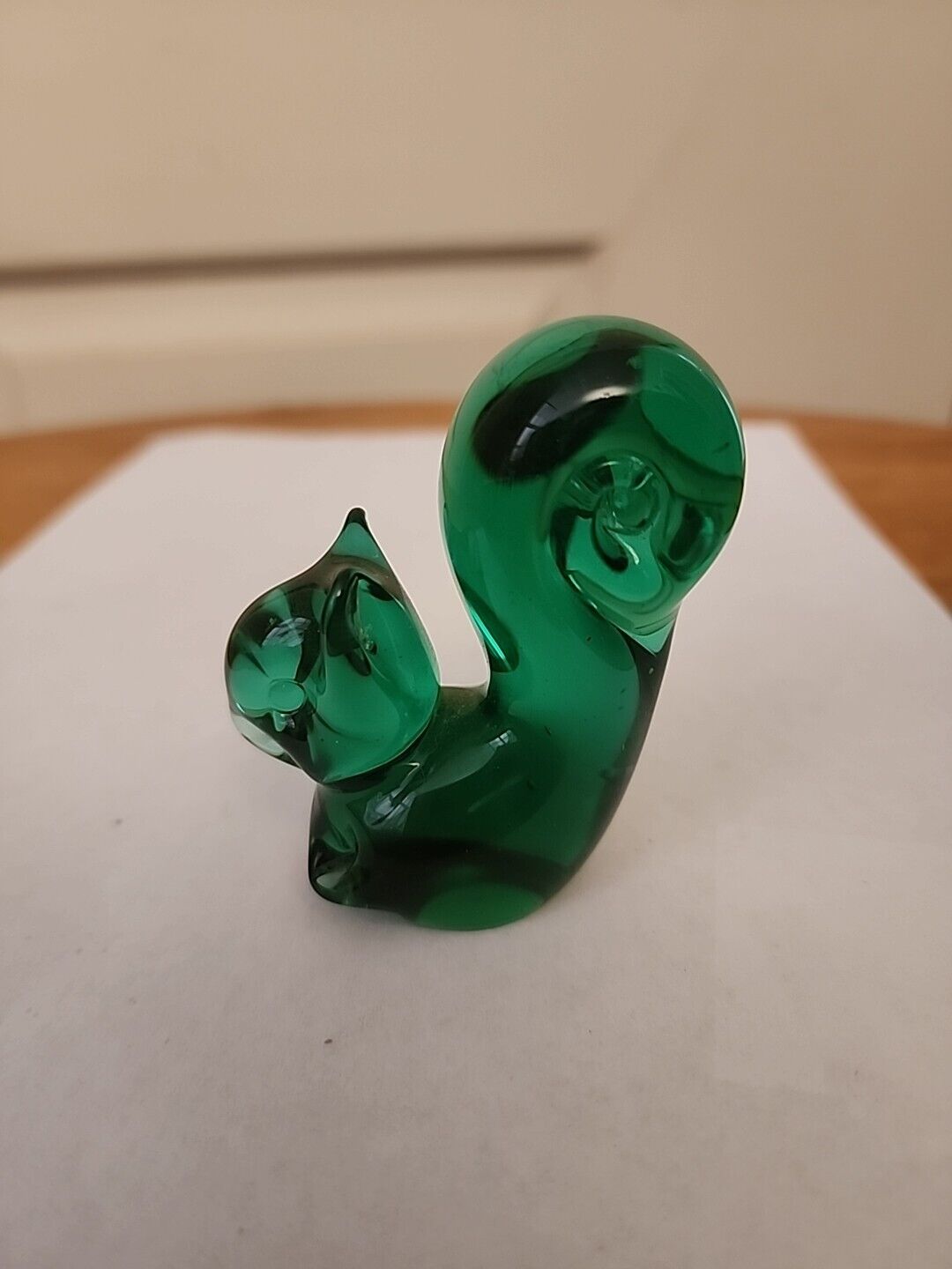 green glass squirrel figurines vintage