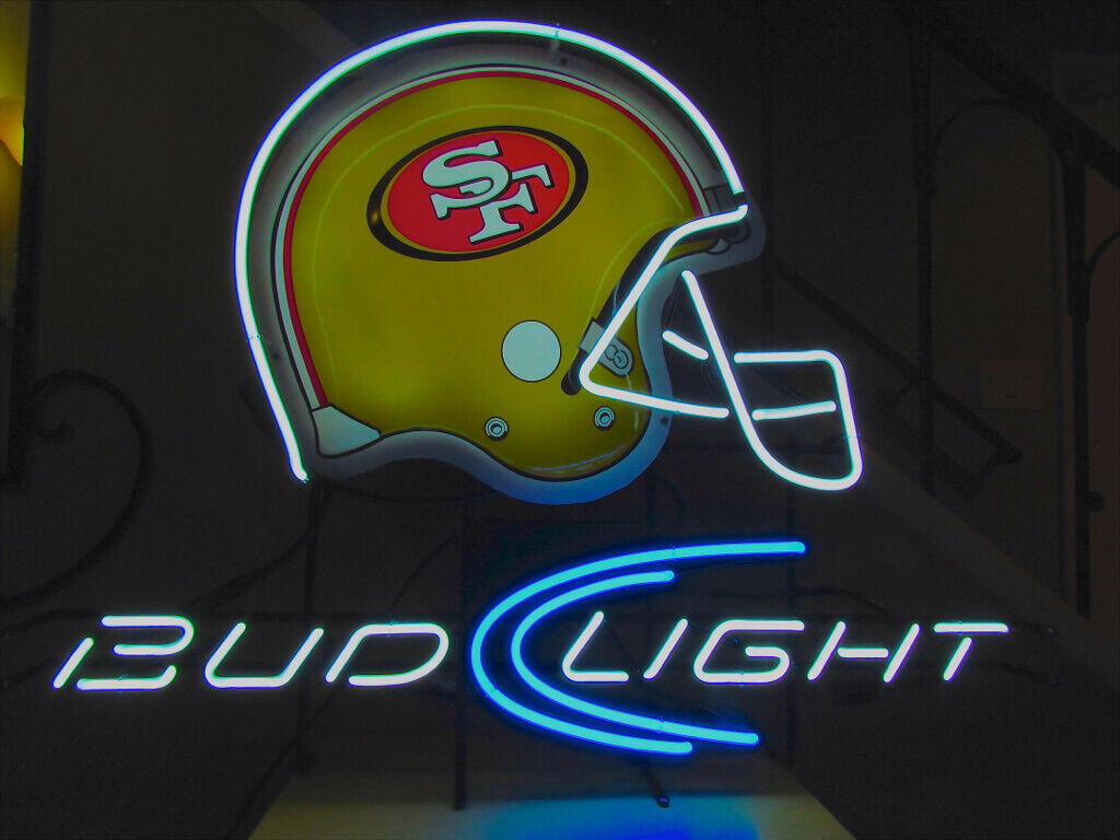 CoCo San Francisco 49ers Bvd Light Helmet Logo Beer Neon Sign Light 24\
