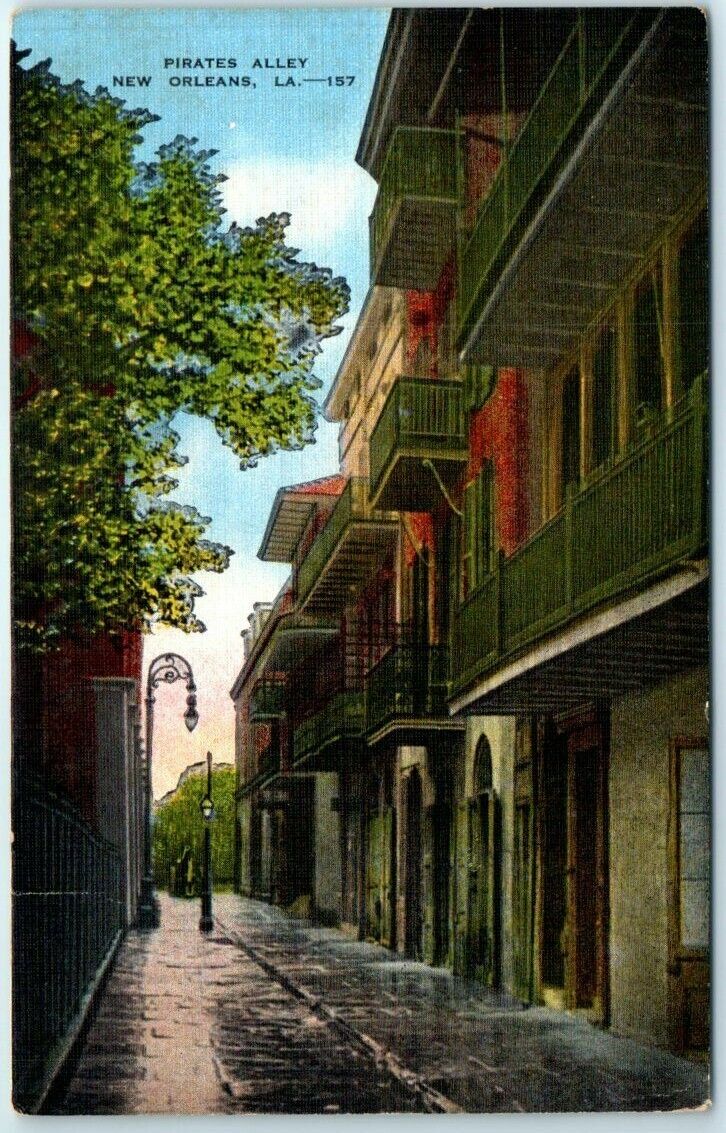 Postcard - Pirates Alley, New Orleans, Louisiana