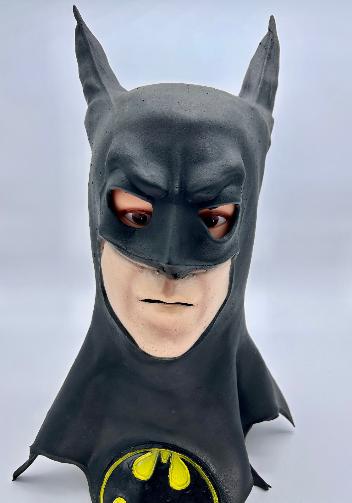 1992 Batman (1989) Michael Keaton Latex Mask Cowl Morris Costumes - Rare