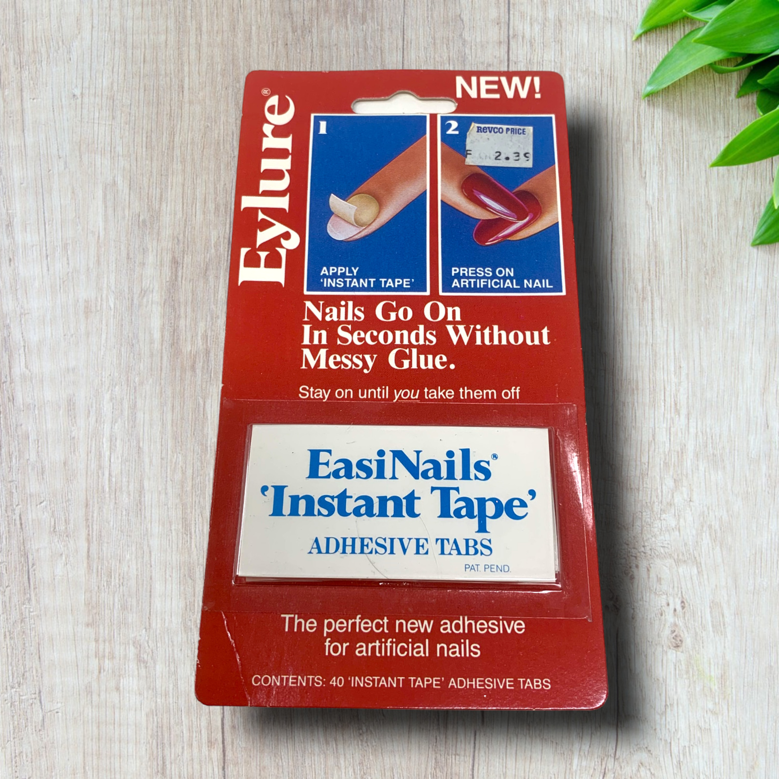 Vintage 1980\'s Eylure EasiNails Instant Tape No Messy Glue TV Movie Prop Revco