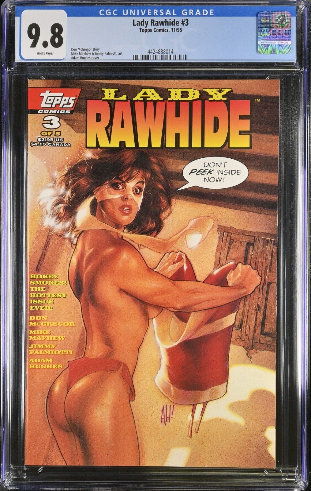 Lady Rawhide #3 CGC 9.8 WP Adam Hughes Cover Good Girl Art GGA 1995 Topps