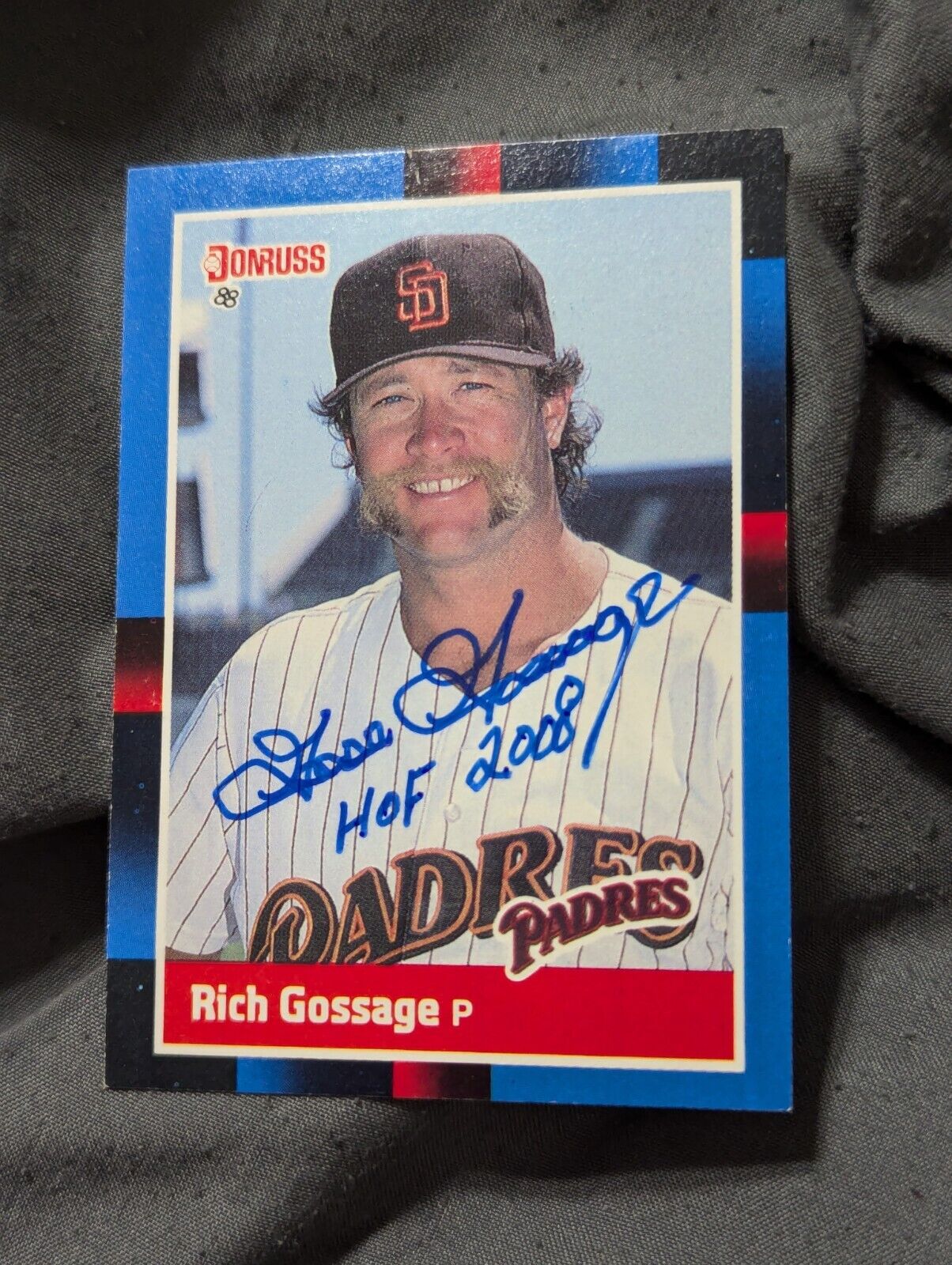 Goose Gossage Autograph 1988 Donruss San Diego Padres 'HOF 2008' 