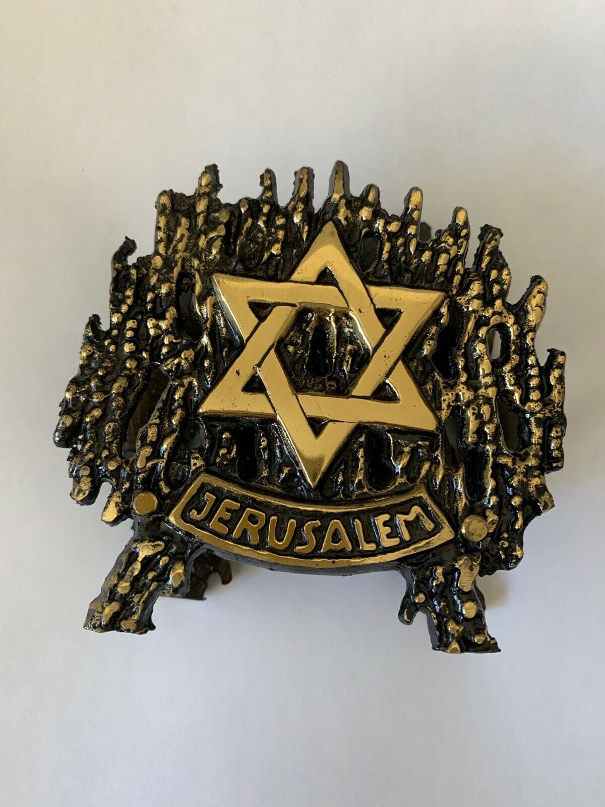 Jerusalem Star of David Napkins Holder Brass
