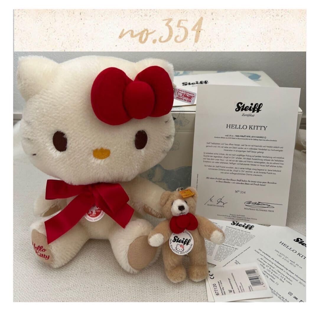 Steiff Sanrio Hello Kitty Plush Kawaii Rare Doll 
