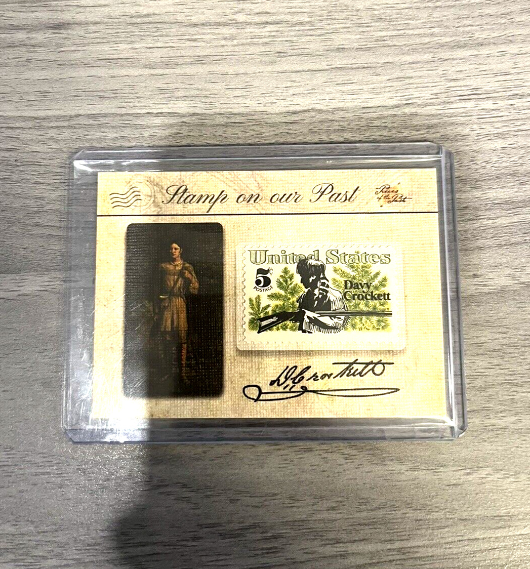 2018 DAVY CROCKETT Pieces of the Past Authentic STAMP RELIC