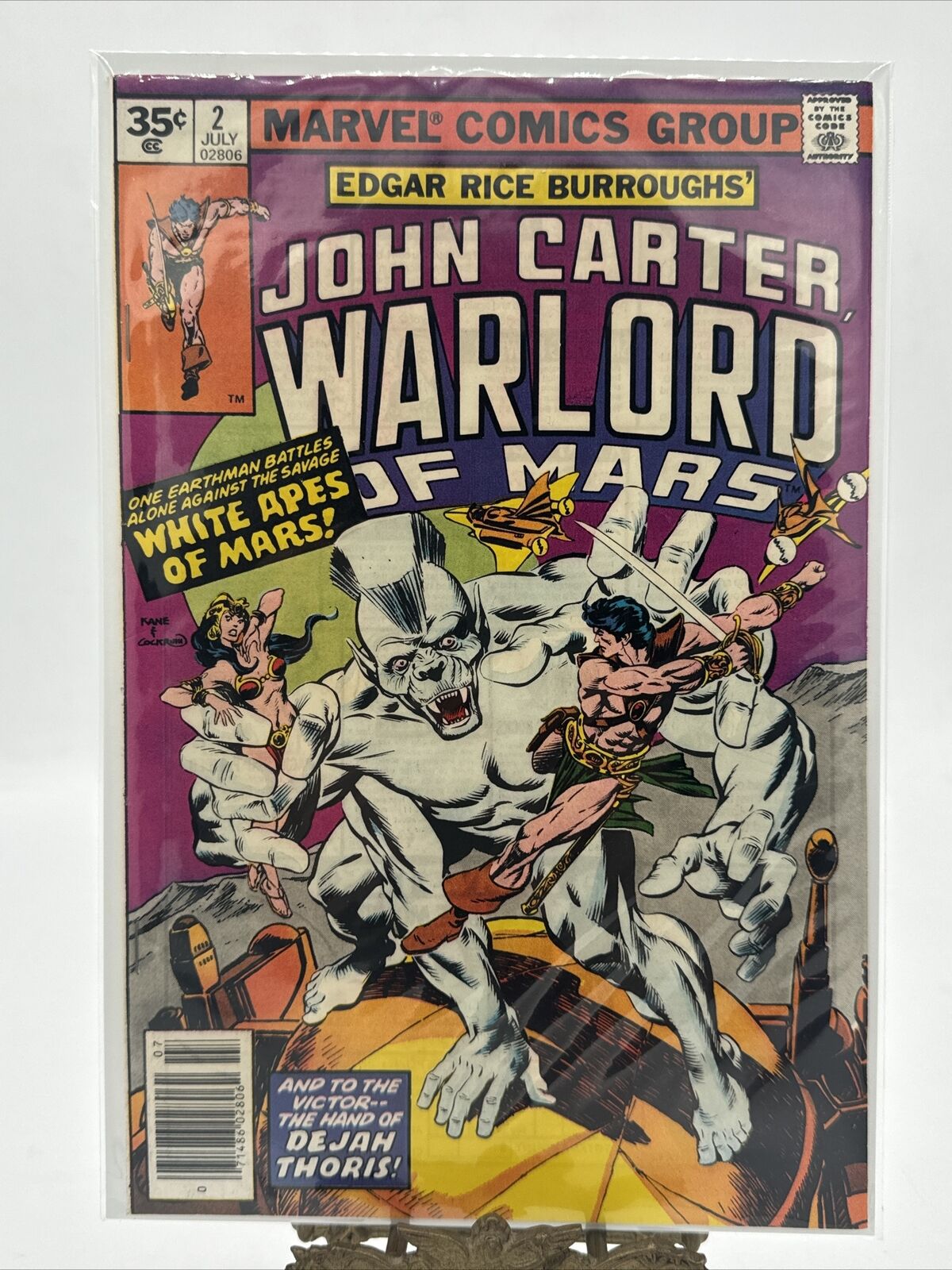 John Carter Warlord of Mars #2 35 Cent Variant OWW pages Kane Cockrum Rare