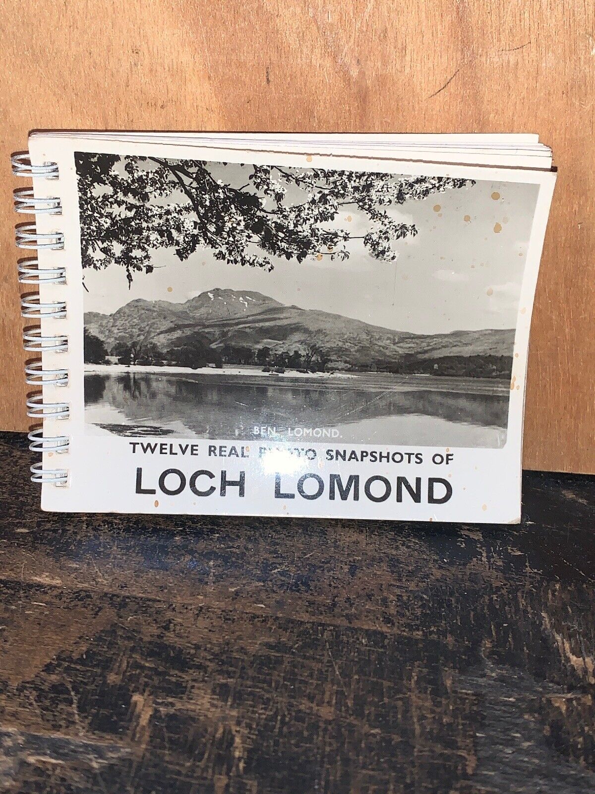 12 Real Photos Of Loch Lomond Scotland 3.5 X 3” Black And White Spiral Bound.