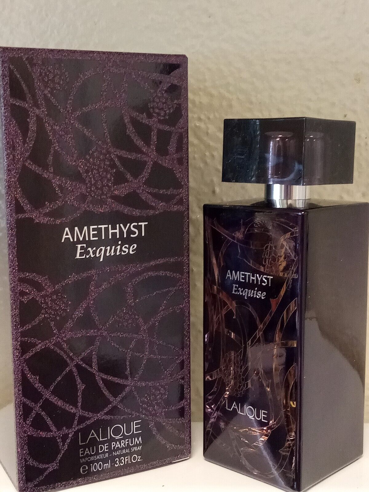 Lalique Amethyst Exquise eau de parfum spray 3.3 fl oz / 100 ml, barely used