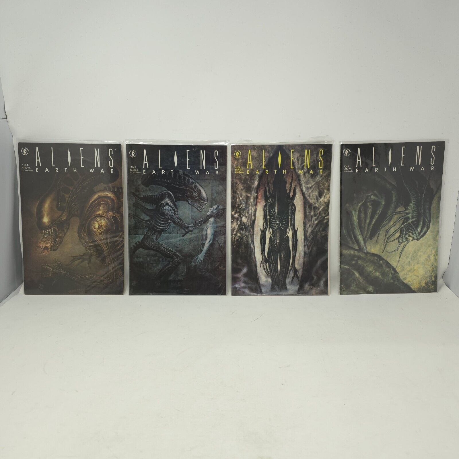 Aliens Earth War #1-4 Complete Series Set 1990 Dark Horse Comics Lot Ripley Newt