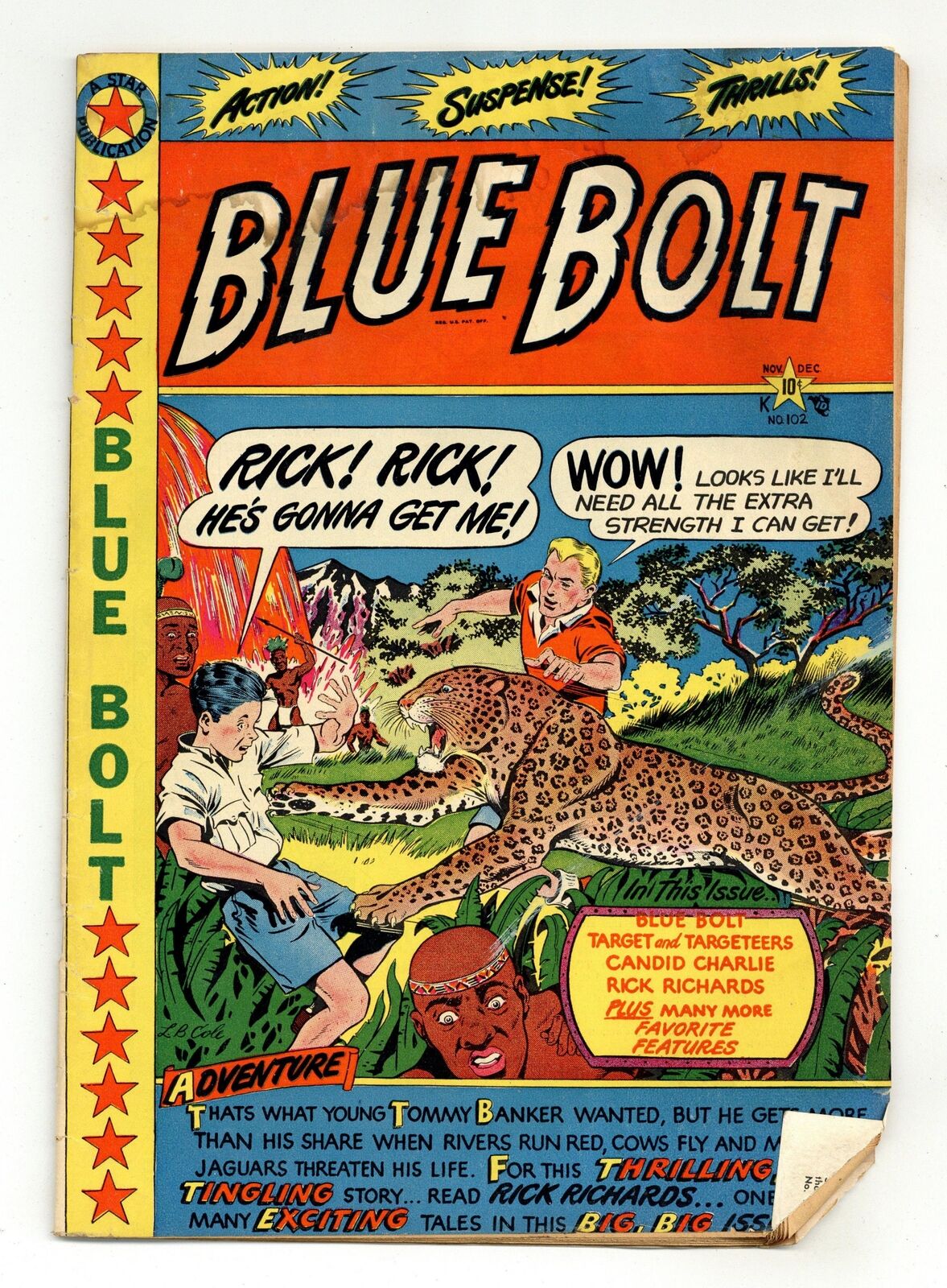 Blue Bolt #102 GD- 1.8 1949