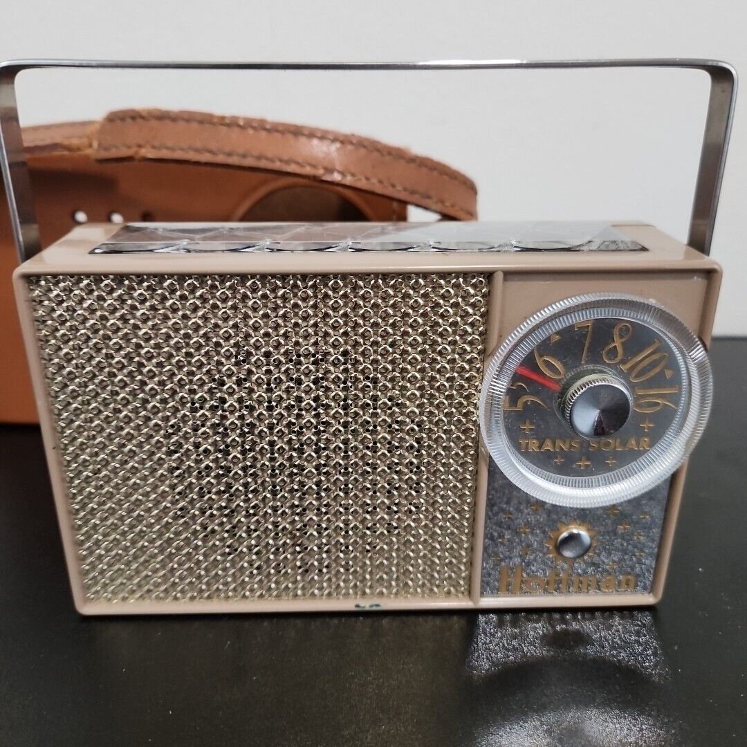 Hoffman Trans Solar Vintage Rare Portable Transistor Radio Untested No Battery