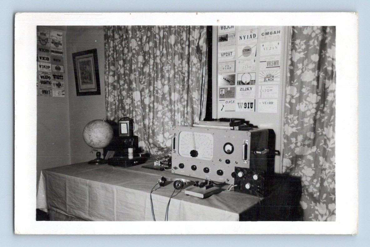 RPPC 1948. QSL SYSTEM. POSTCARD. GG18
