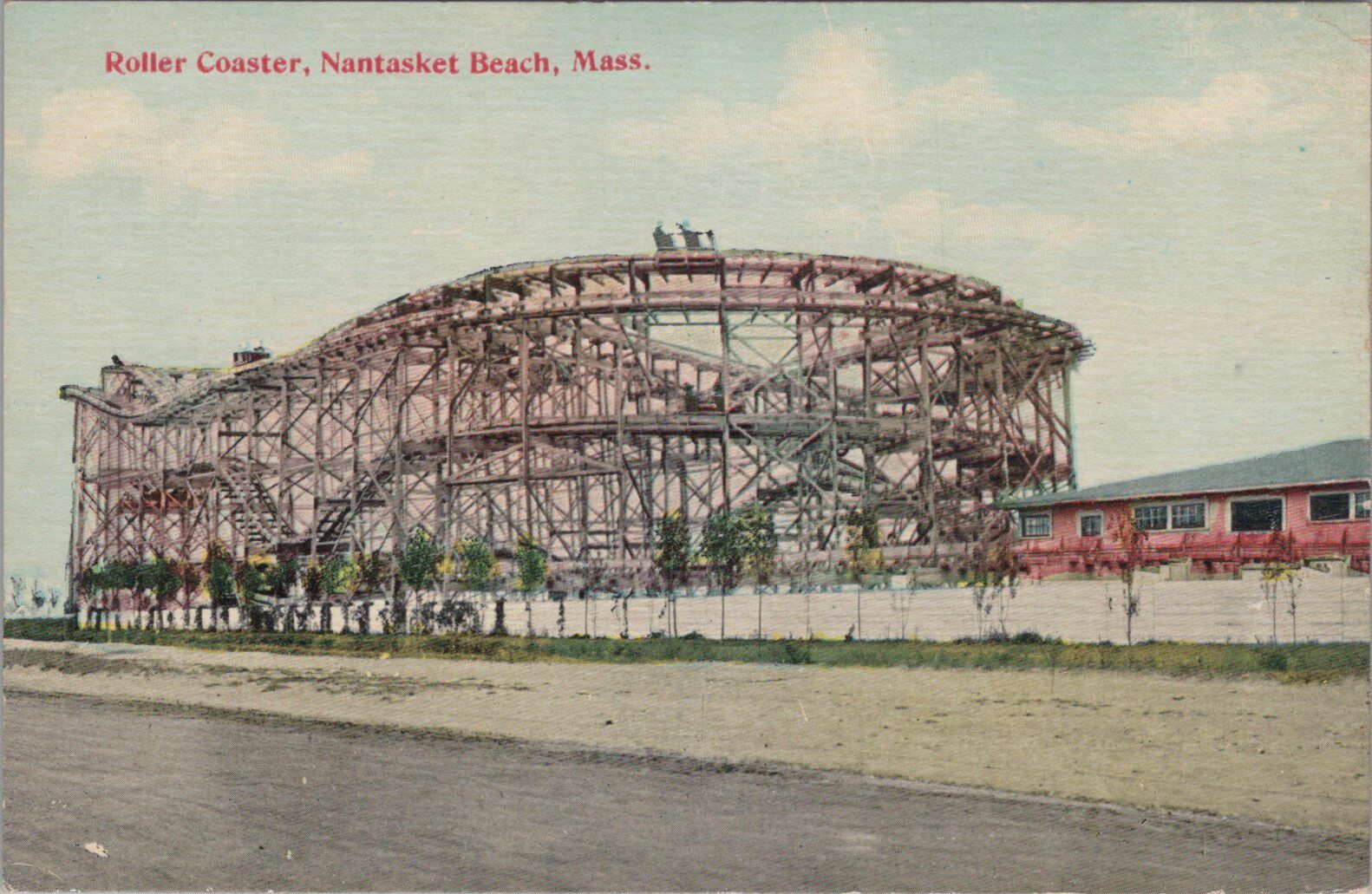 Roller Coaster, Nantasket Beach Massachusetts Postcard