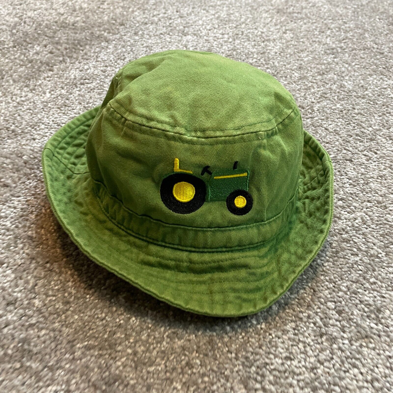 John Deere Genuine Bucket Hat Cotton Adorable Farming Farmer Tractor Toddler OS