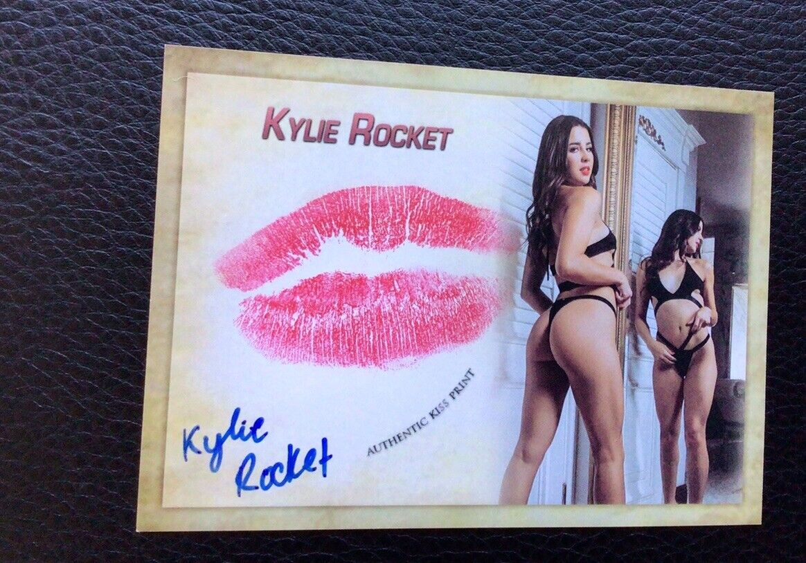 Adult Film Star /Bang Bros All-Star Kylie Rocket Kiss Autograph Card🔥🔥