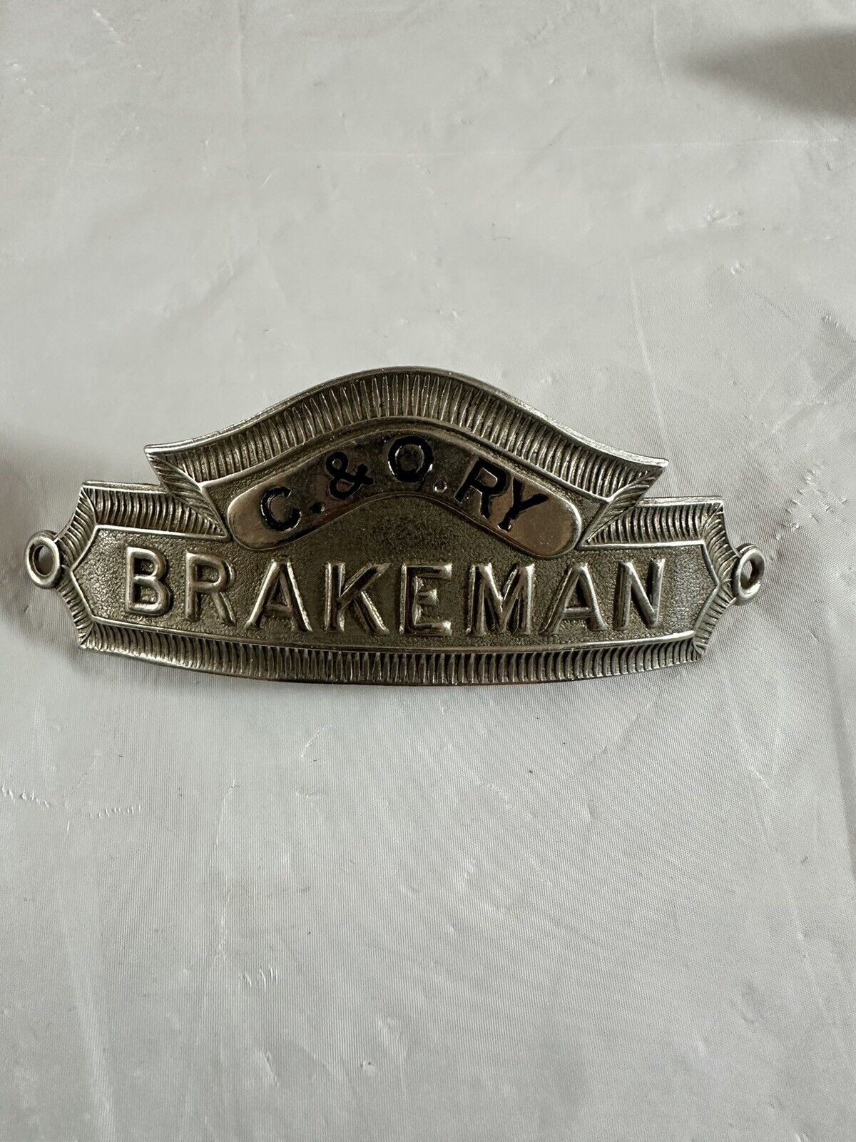 Vintage C&O Chesapeake & Ohio Railway Railroad Brakeman Hat Badge