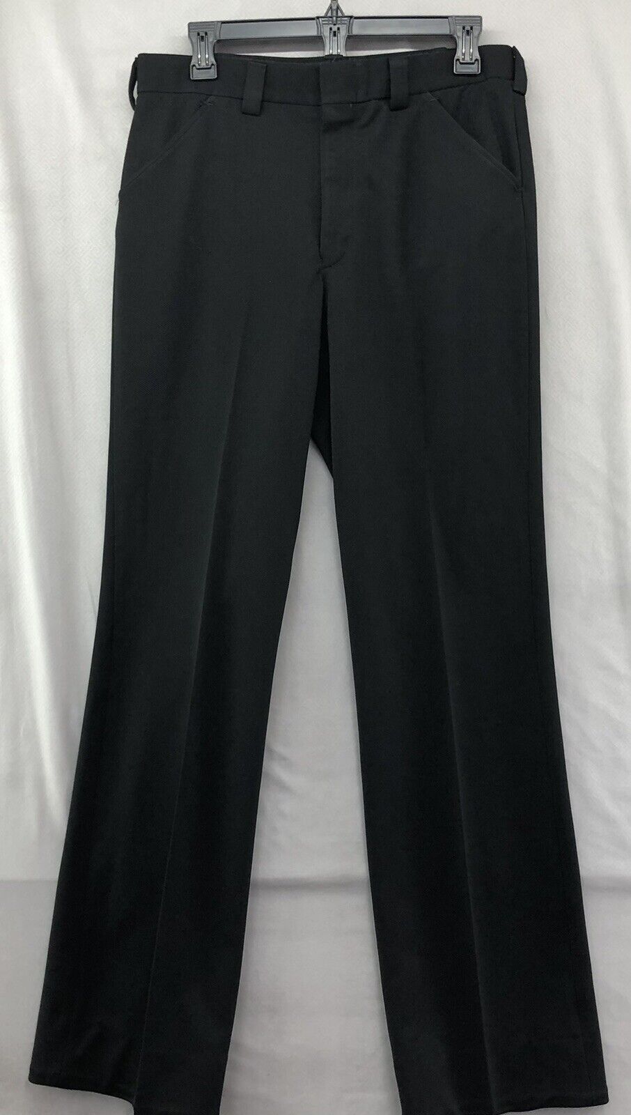 Vintage Creighton Black Straight Leg US Navy Uniform Pants Size 33/34 Mens