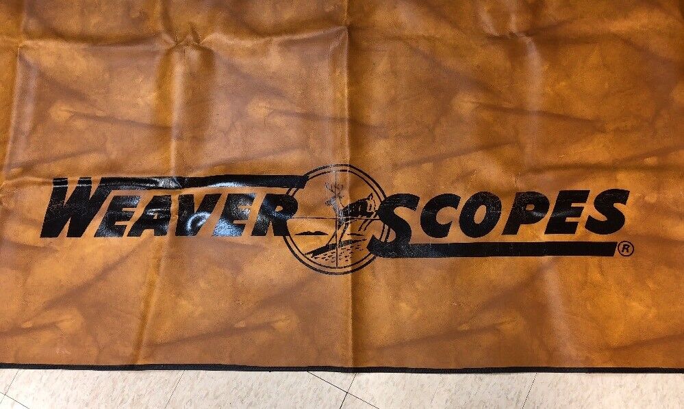 Weaver Scopes Dealer point of sale Counter Display / Banner HUGE 106” x 54” vtg