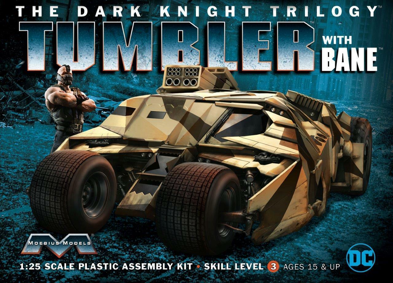 Batmobile - Dark Knight Tumbler with Bane Moebius Models Kit