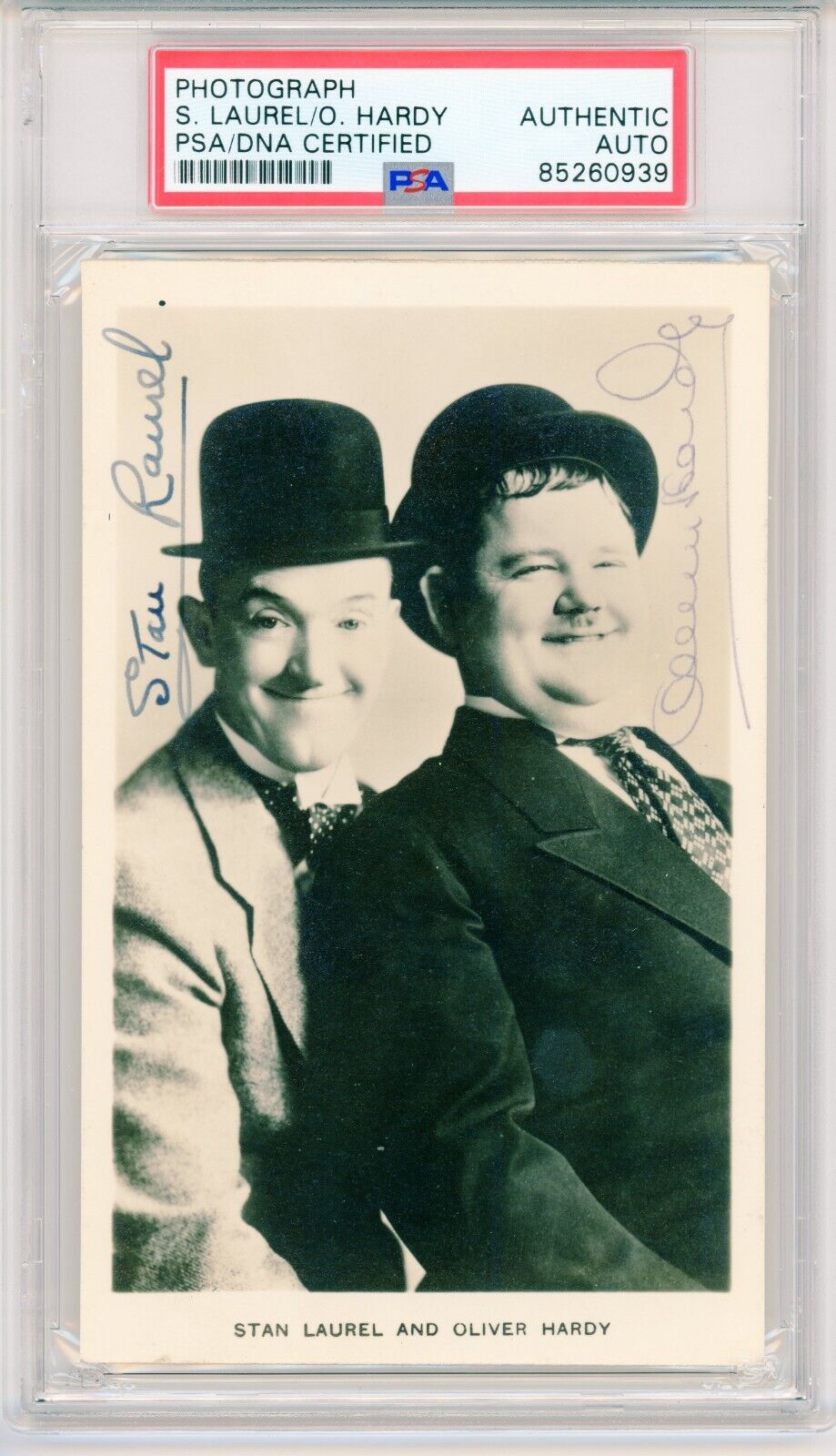 Oliver Hardy & Stan Laurel ~ Signed Autographed Vintage Photo ~ PSA DNA Encased