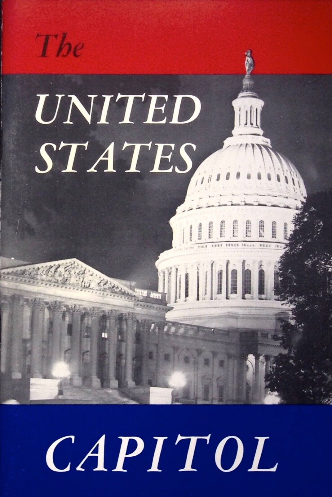 VINTAGE THE UNITED STATES CAPITOL BOOK ACTION 1953 ~ TRAVEL BROCHURE